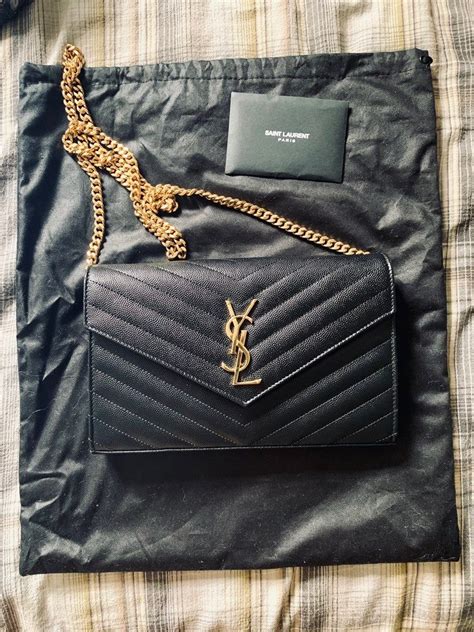 ysl wallet on chain dupe|ysl large wallet on chain.